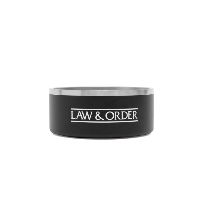 Law & Order Stainless Steel Dog Bowl