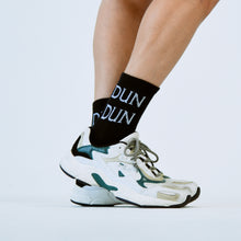Load image into Gallery viewer, The Dun Dun Socks (Black)